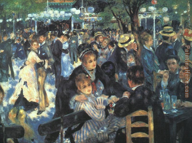 The Ball at the Moulin de la Galette painting - Pierre Auguste Renoir The Ball at the Moulin de la Galette art painting